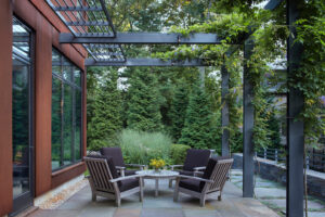 Pergola with Vertical Gardens