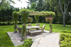 Pergola with a Green Roof