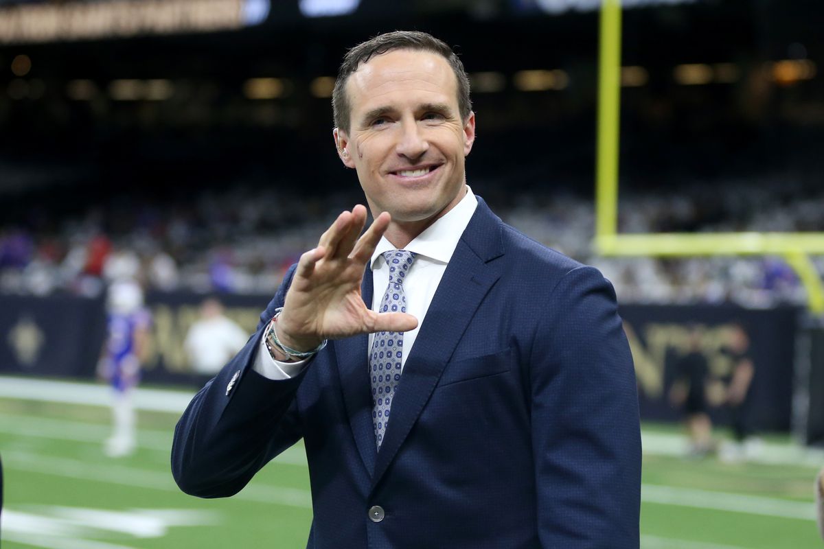 broadcasting by Drew Brees