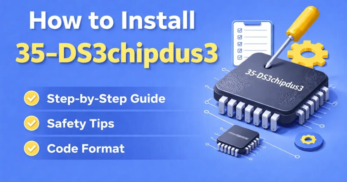 How to Install 35-ds3chipdus3 Easily Step by Step